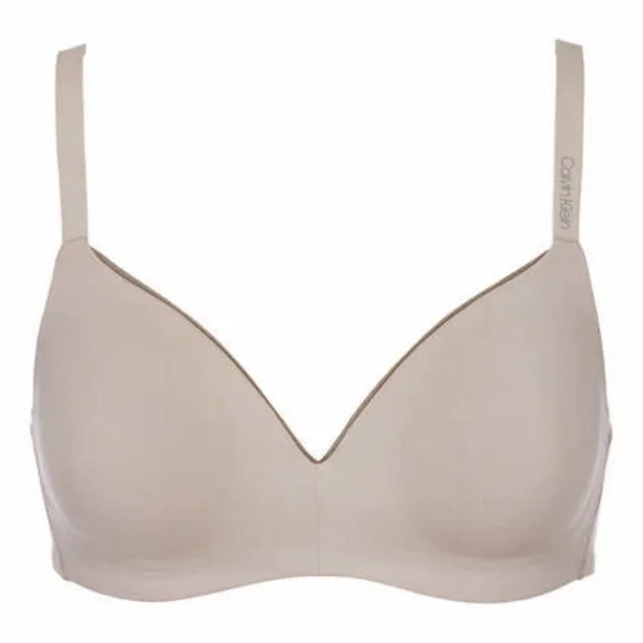 NWT Calvin Klein Ladies Wirefree Microfiber Bra 2 pk Pink & Gray 2-tone - Picture 3 of 6